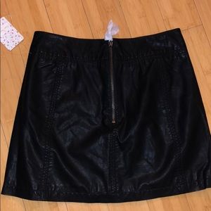 NWT Free people faux leather skirt sz 10